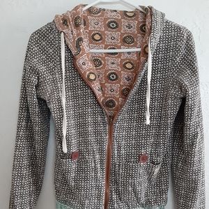 Billabong reversible zip up hoodie